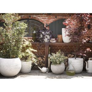 Capi Europe Planter Ball Row brown 52.0 H x 54.0 W x 52.0 D cm