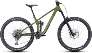 Cube Stereo One77 C:68x Tm - 29" Carbon Mountainbike - 2023 - Olive / Chrome