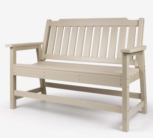 ClassicLiving Deerfiled Plastic Traditional Bench brown 87.7 H x 125.5 W x 61.0 D cm
