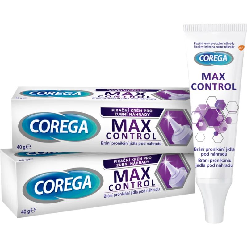 Corega Max Control denture adhesive 2×40 g : My Supermarket Compare