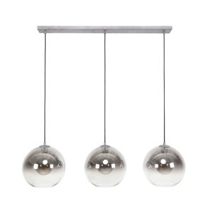 Corrigan Studio Brondon 3 - Light Kitchen Island Globe Pendant with Crystal Accents gray 150.0 H x 95.0 W cm