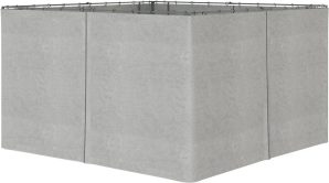 Dakota Fields Abdyl 352L x 205Hcm Plastic Patio Gazebo 205.0 H x 352.0 W x 352.0 D cm