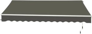 Dakota Fields Sonakshi Patio Awning gray 295.0 W x 200.0 D cm
