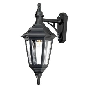 Dakota Fields Wetherby 1 Light Outdoor Wall lantern black 46.0 H x 23.0 W x 27.0 D cm