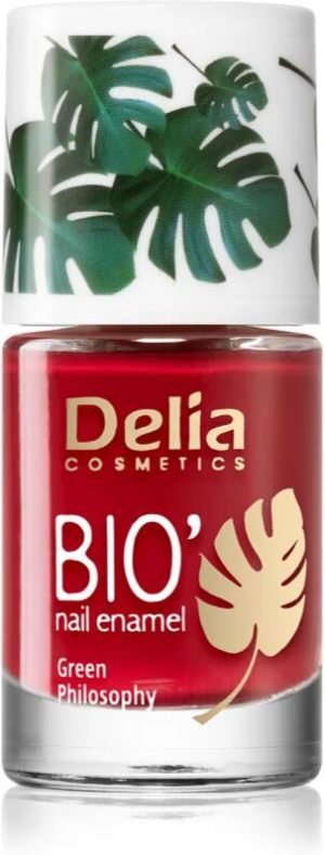 Delia Cosmetics Bio Green Philosophy nail polish shade 611 Red 11 ml