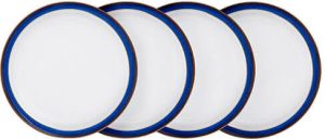 Denby Imperial Blue 4 Piece Dinner Plate Set