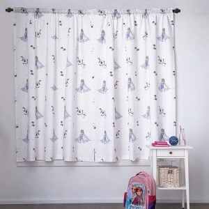 Disney Frozen Elsa and Olaf Pencil Pleat Room Darkening Curtain