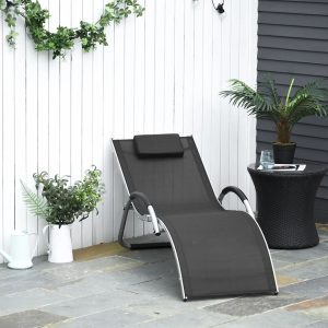 Ebern Designs Gartenliege Camaryn 65.0 H x 160.0 W x 60.0 D cm