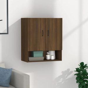 Ebern Designs Luminara 60Cm W x 70Cm H x 31Cm D Wall Mounted Bathroom Cabinet brown 70.0 H x 60.0 W x 31.0 D cm