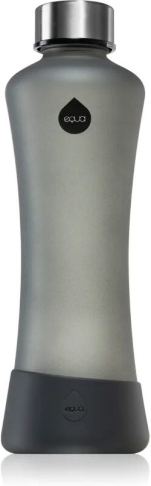Equa Glass glass water bottle with matt effect colour Pepper 550 ml
