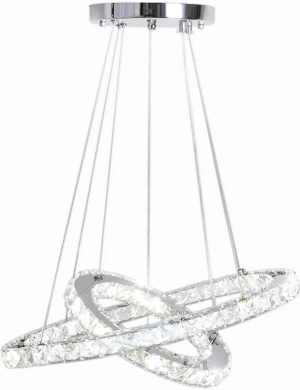 Etta Avenue Sidney 2 - Light Crystal Geometric LED Pendant 120.0 H x 50.0 W x 50.0 D cm