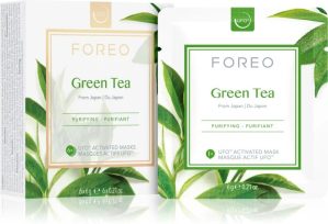 FOREO UFO™ Green Tea refreshing and soothing face mask 6 x 6 g