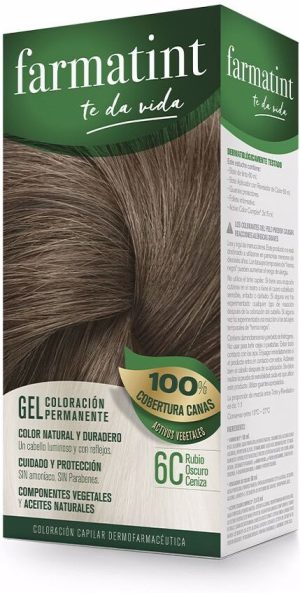 Farmatint Gel coloración permanente #6c-rubio oscuro ceniza
