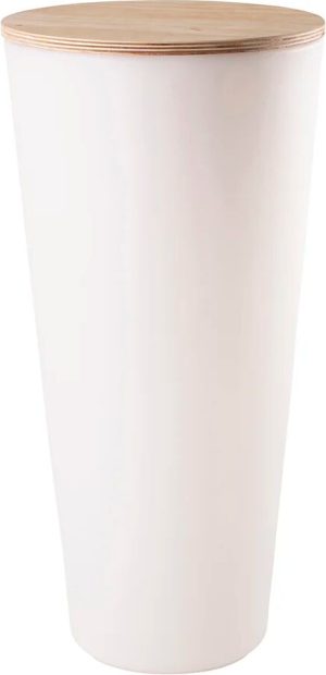 Freeport Park Vita Plastic Plant Pot white 100.0 H x 49.0 W x 49.0 D cm