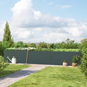 GFP 444 x 77 x 77 cm Raised garden bed, Anthracite grey - (GFPV00417)
