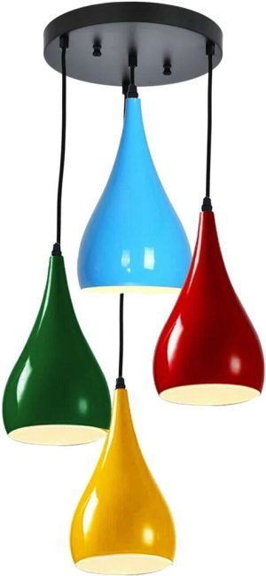 George Oliver Aitana 4 - Light Cluster Teardrop Pendant 127.5 H x 32.0 W x 32.0 D cm