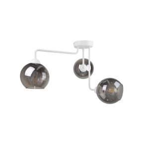 George Oliver Cottleville 3-Light 47cm Semi Flush Mount white 24.0 H x 47.0 W x 47.0 D cm