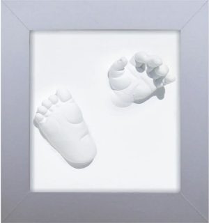 Happy Hands 3D DeLuxe baby imprint kit White 23x23 cm