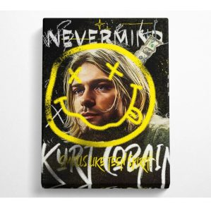 Happy Larry Kurt Cobain Smile 102.0 H x 66.0 W x 10.0 D cm