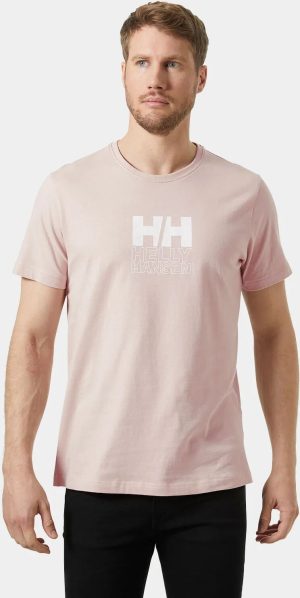 Helly Hansen Men's Core Graphic T-Shirt Pink L - Pink Cloud - Male