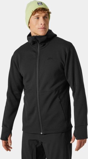 Helly Hansen Men's Evolved Air Hooded Midlayer Black M - Black - Male