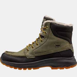 Helly Hansen Men's Garibaldi V3 Waterproof Leather Boots Green 10 - Utility Gre Green - Male