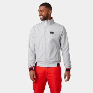 Helly Hansen Men's Salt Windbreaker Sailing Jacket Grey 2XL - Grey Fog - Male