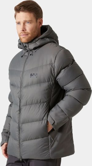 Helly Hansen Men's Verglas Icefall Winter Down Jacket Grey M - Concrete Grey - Male