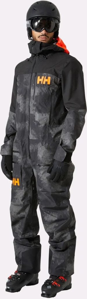 Helly Hansen Unisex Chugach Infinity Printed Suit Black L - Black Marbl - Male
