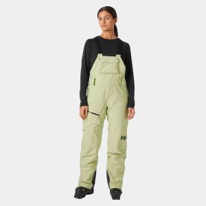 Helly Hansen Women's Powderqueen Reinforced Bib Trousers Green S - Iced Matcha Green - Female