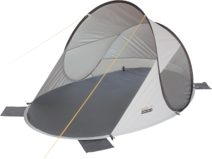 High Peak Calobra 80 Pop Up BEach Shell 120 x 200 cm dark gray