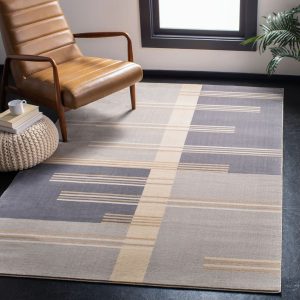 Ebern Designs Debden Looped/Hooked Light grey Rug gray 230.0 H x 160.0 W x 0.7 D cm