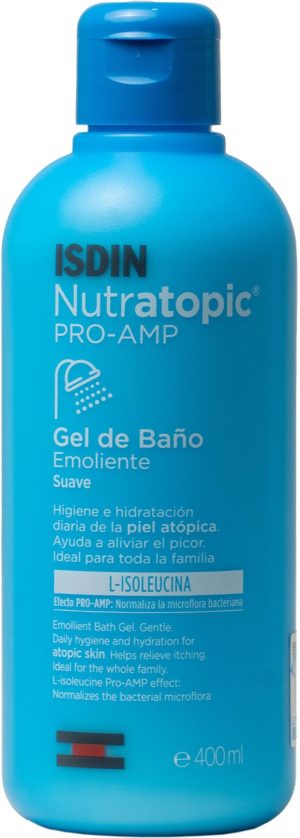 Isdin Nutratopic Pro Amp Emollient Bath Gel 400mL