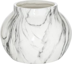 Ivy Bronx Marble Planter 20cm H X 26cm W X 26cm D