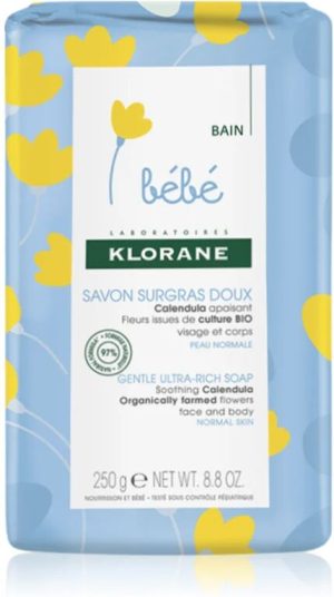 Klorane Bébé Calendula nourishing soap for children from birth 250 g