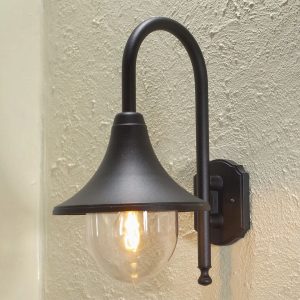 Konstsmide Bari 1 Light Outdoor Wall Lantern gray 44.0 H x 25.0 W x 36.0 D cm