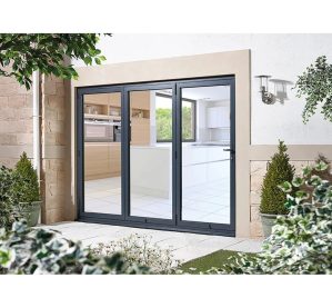 LPD Doors Aluvu Prefinished Bi-Fold Door green 2095.0 H x 3595.0 W cm