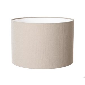 Latitude Run Linen Drum Lamp Shade brown 30.0 H x 50.0 W x 50.0 D cm
