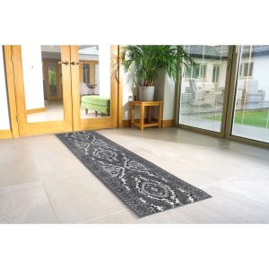 Latitude Vive Medallion Area Rug gray 2377.44 H x 60.0 W x 1.2 D cm