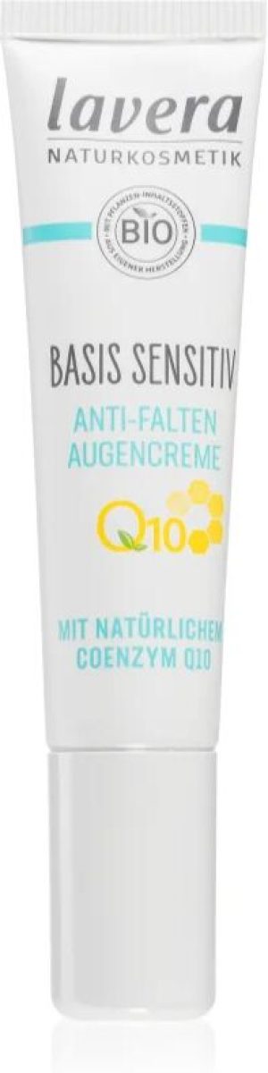 Lavera Basis Sensitiv Q10 eye cream for eye bags and wrinkles with coenzyme Q10 15 ml