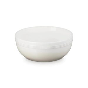 Le Creuset 20cm Coupe Stoneware Serve Bowl - Meringue