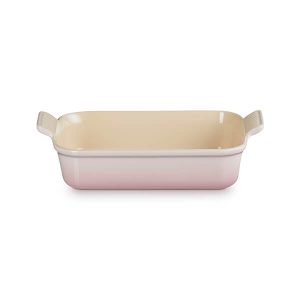 Le Creuset Shell Pink Stoneware Medium 26cm Heritage Rectangular Dish