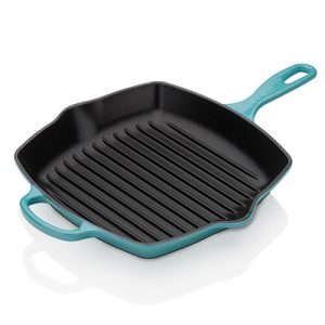 Le Creuset Signature Teal Cast Iron 26cm Square Grillit