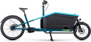 Cube Cargo Dual Hybrid 1000 - Electric Cargo Bike - 2023 - Blue / Lime