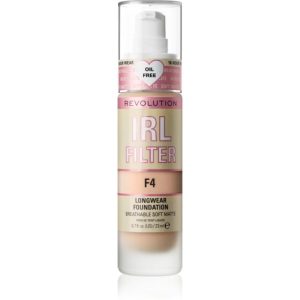 Makeup Revolution IRL Filter long-lasting mattifying foundation shade F4 23 ml