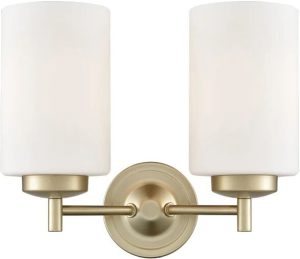 Marlow Home Co. Marcina 2-Light Armed Sconce yellow 23.0 H x 38.0 W x 15.0 D cm