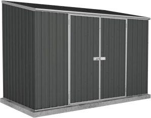 Mercia Garden Products Absco 3m x 1.52m Space Saver Metal Shed gray 208.0 H x 300.0 W x 152.0 D cm