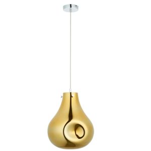 Metro Raritan 1 - Light Teardrop Pendant yellow 55.0 H x 32.0 W x 32.0 D cm