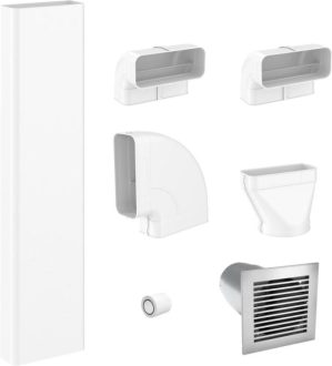 Miele DFKS-A Flat External Extraction Ducting Kit For Venting Hob