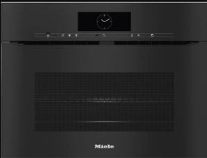 Miele H7840BMXARTLINEOBBL Handleless Microwave Combination Oven - Obsidian Black